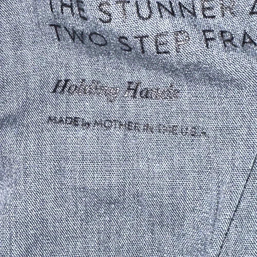Mother Jeans Stunner Zip Two Step Fray Holding Hands Women’s Size 29 Tailored